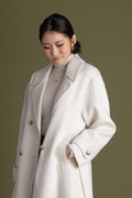 Wool duck down vest long coat