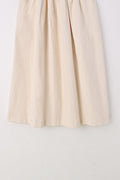 A-Line cotton corduroy long skirt